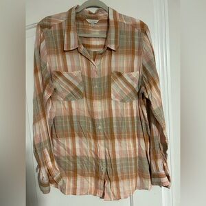 Lucky brand long sleeve plaid
